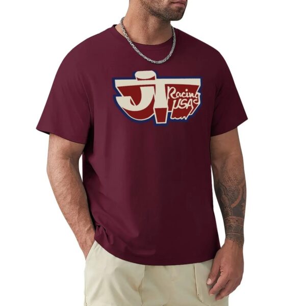 S709f04d0b89944f0aa40b24c4ac7a2368.jpg JT Racing USA BEIGE/RED/BLUE- Old school BMX T-Shirt plus size tops blacks mens big and tall t shirts