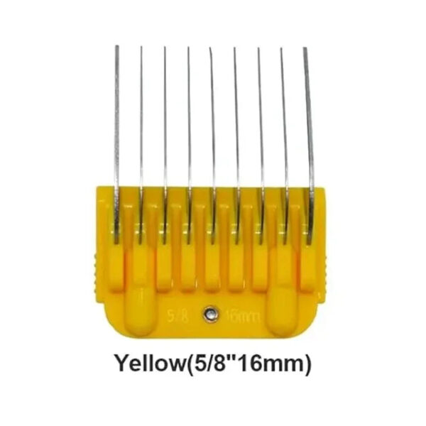 S70a2cffba5d84a37abc9b08524f3137fN.jpg Animal Stainless Steel 9 Color Guide Comb Set For Most Oster/Wahl/Andis Detachable Clippers (ONLY Snap on Size #10/15/30 blades)
