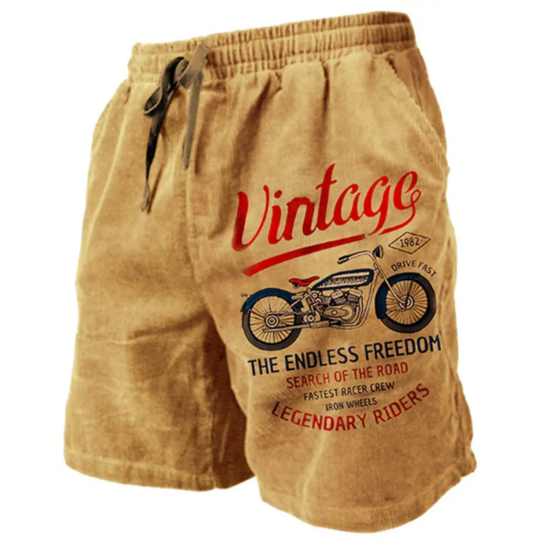 S718e4221127943399167ade742ad3700W.png Vintage Motorcycle Pattern Beach Short For Men Fashion Casual Summer 3D Printed Swim Trunks Loose Trend Streetwear Short Pants
