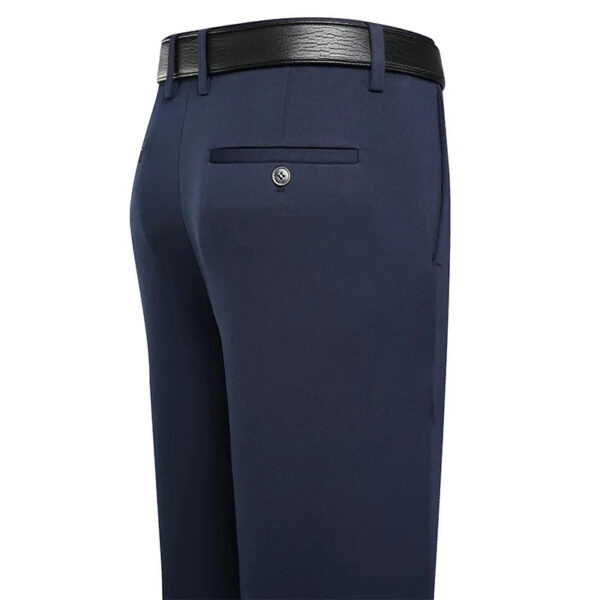 S7218d15ac5f64875a5d80ef0b14cddf3G.jpg Suit Pants Men Business Casual Trousers Formal Dress Straight Pants Elastic Black Navy Blue Male Clothing
