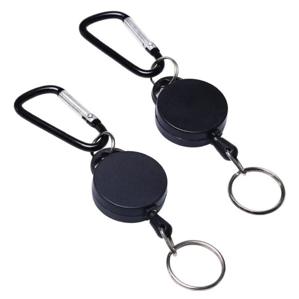 S7219ff196bba4d5c8b27bc8445f480bdH.jpg Black Retractable Pull Key Ring Chain Reel ID Lanyard Name Tag Card Badge Holder Reel Extendable Belt Key Ring Clip