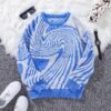 S723fbfe6bc3b4735a65661b90610b053s.jpg New Popular Autumn and Winter Maze Jacquard Pattern Pullover Sweater Casual Round Neck Contrast Color Knitted Men's Pullover