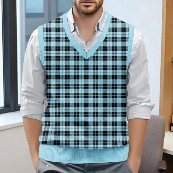 S72502a77bd424395af98b6411b7109beU.jpg Sleeveless Top For Man Chess Vest Waistcoat Diamond Grid Woolen Sweater Vest Sleeveless Jackets For Men Vest Men Chaleco Lana