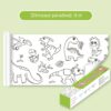 Kids Coloring Paper Roll Sticky DIY Drawing Graffiti Art Color Filling Educational Toys for Children Wall Floor Painting Gifts