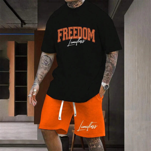 S7459455d09f8438bb93e6ee84256a5b09.jpg 20024 Outdoor Sports Style Men's Suit Basketball Suit Summer Seaside Holiday Leisure Wear Men's Home Loose Comfortable Pyjamas