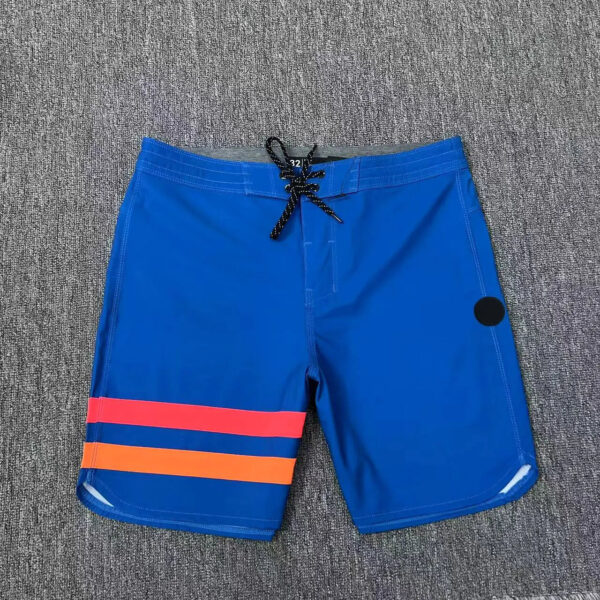 S74b63ee4df114e31b7845b2a880c0b25v.jpg Classic Solid Men's Two-line Shorts Surf Swim Sport Waterproof Beach Boardshorts High Stretch Quick-dry Man Swim Trunks
