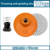 S74bfadefc5ea468ab4b4e8d4747faecb1.jpg 100mm M14 Angle Grinder Ceramic Tile Trimming Polishing Disc Dry Polishing Marble Porcelain Granite Chamfering Grinding Edge.