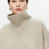 S761c994add9a443fabbaafa9191ce63fz.jpg Turtleneck pure cashmere sweater female loose and thick languid lazy wind pullover sweater knitting base WOOL sweater