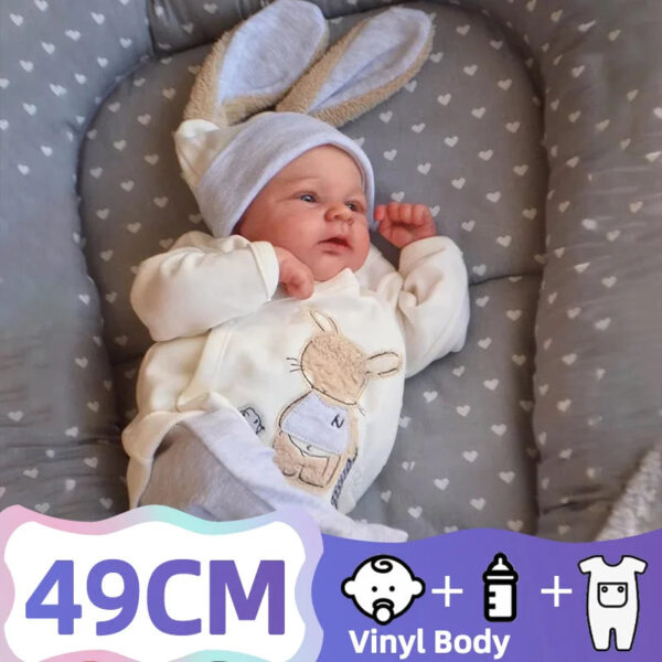 S76f6d141e67d4e94bf73c9fe6a49b9efv.jpg JOYORA 49cm 19in High Quality Handmade Dolls Are Like Newborn Baby Dolls with Soft 3D Skin and Lifelike Finished Products
