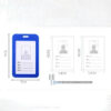 1PC PP ID Card Holder Name Tag Badge Reels Retractable Staff Business Badge Holder Office Supplies Stationery for Exhibition
