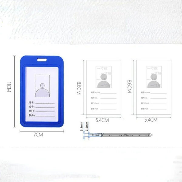 1PC PP ID Card Holder Name Tag Badge Reels Retractable Staff Business Badge Holder Office Supplies Stationery for Exhibition