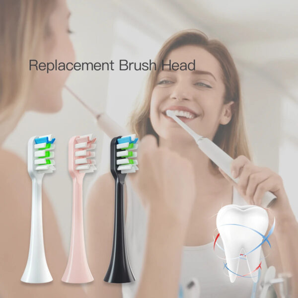 12 PCS for SOOCAS X3/X3U/X5 Brush Heads Replaceable Soft DuPont Sonic Electric Toothbrush Clean Brush Vacuum Bristle Nozzles