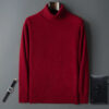 S77d7355aa9bb47f2a5f2d14d028bb503j.jpg 100% Male Mink Cashmere Sweater Solid Color Turtleneck Thick Autumn And Winter Loose Large Size Turtleneck Wool Bottoming Shirt