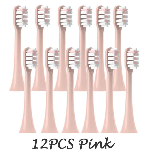 12 PCS for SOOCAS X3/X3U/X5 Brush Heads Replaceable Soft DuPont Sonic Electric Toothbrush Clean Brush Vacuum Bristle Nozzles