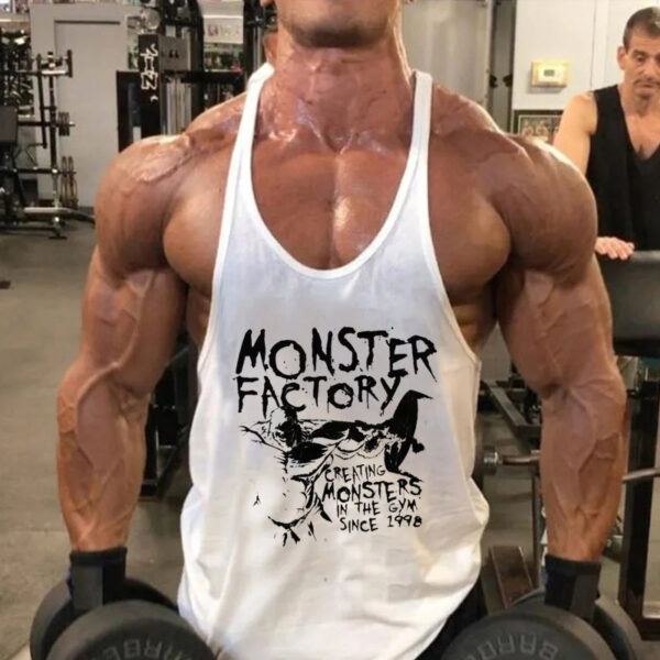 S7865aefc16a34a709f86e944ae20991b7.jpg Gym T-shirts Suspenders Man Stringer Fitness Shirt Bodybuilding Shirt Men Top for Fitness Vests Men's Vest Sleeveless Sweatshirt