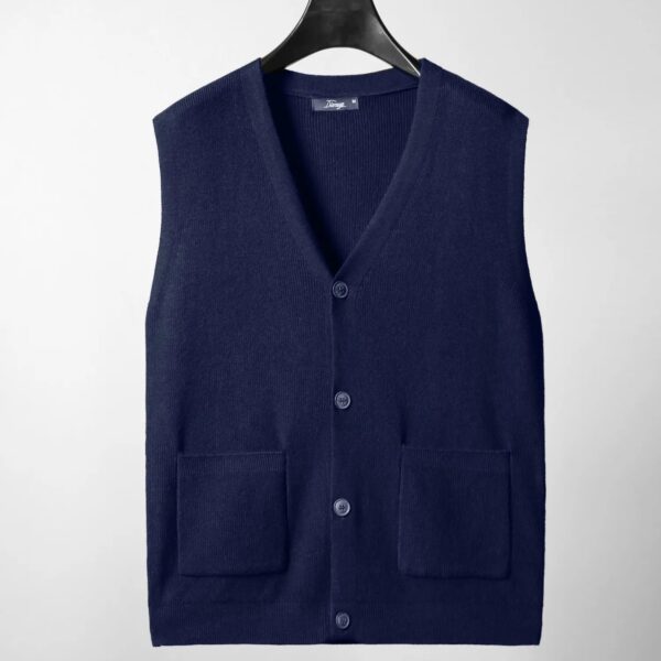 S7886029930d1437cb6d413f755d0f6f6A.jpg Large knitted sweater, men's new cardigan vest, autumn and winter large loose fat sweater.
