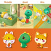 S78e40d4604f6464b9f668911d2d68dc5a.jpg Cute Animal Rabbit Baby Whistle Dinosaur/Dog Whistling for Kid, Early Learning Musical Instruments Toys for Toddlers 1-3 Gift