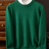 S78e5830e405f4db08ee293576fe4e9a6Q.jpg Choice Men's Wool Sweater Autumn Winter New Round Neck Pullover Loose Solid Color Bottoming Shirt Long Sleeve Smart Casual Tops