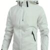 Men's Waterproof Rain Jacket Lightweight Outer Hooded Outdoor Raincoat Hiking Windproof Jacket Climbing Outdoor Jackets