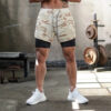 S792c3168959045ba91f1499353fad822M.jpg Men Shorts 2 In 1 Double-deck Quick Dry GYM Sport Shorts Fitness Jogging Workout Men Sports Short Pants
