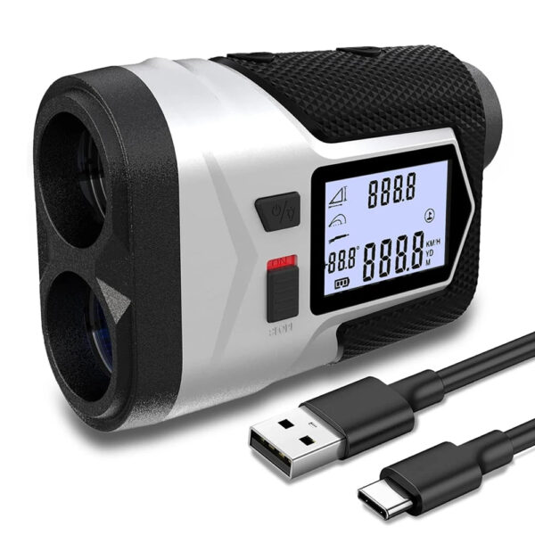 S7ab2c50475724e7fac2a583bb9e87cf9c.jpg ARTBULL Golf Laser Rangefinder Hunting Rechargeable 1200m 650m Slope Adjusted Flag-Lock Vibration Laser Distance Meter