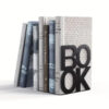 1pc Iron Bookends Book Stand Support  for Home Office and Library Non Slip Rack Shelf Holder School Stationery Accessories