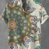 S7b80f235dcc048f791cc18f2f8c43f89B.jpg 2025 Men's Mandala Flower Pattern Short Sleeve Shirt Summer Vintage New Linen Shirt men's Short Sleeve Leisure Holiday Streetwea