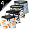 S7c659c56b66e4fe7babcf92f82a51ca17.jpg 4/5Pcs European and American Size MEN'S Printed Fashion Boyshort Comfortable MEN'S Waist plus Size Underwear Sexy Swimming Trunk