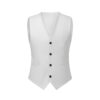 S7cede1cc04bf41e6a717d57d334500ddt.jpg Men's Three-Piece White Suit, Anti-Wrinkle, No-Iron, Anti-Stick Fur Business Formal Suit, Four-Season Workplace Work Clothing Dr