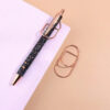 Multicolor Metal Writing Pen Clip - Creative Multifunctional Portable Notebook Accessory Office School Stationery Organizer Clip