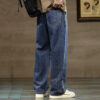 S7d4b8820f5164c928e7c27733ae3796bl.jpg Men Straight Leg Blue Gray Loose Y2K Drawstring Jeans Streetwear Casual Wide Denim Pants Male Baggy Stylish Harajuku Trousers