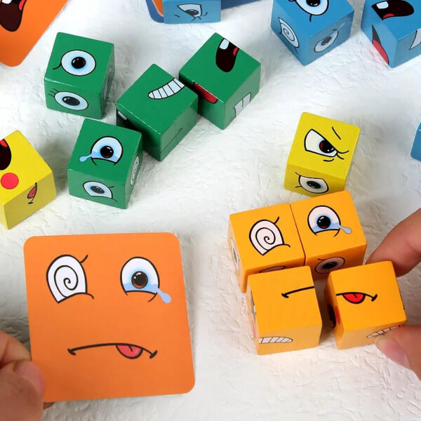 S7dbe3c13c1694f03a60ea4d0d121feb9q.jpg Kids Educational Toys Emotion Change Blocks Expressions Puzzles Children Cube Games Early Learning Montessori Geometry Face