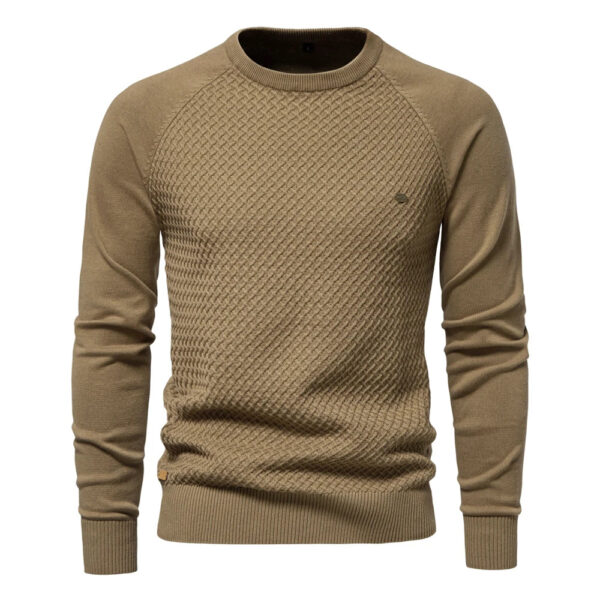 S7de96ca020cc4dd795d9dbcbf1739329D.jpg AIOPESON Mens Crew Neck Cotton Pullover Sweater Casual Business Geometric Knitted Mens Sweaters