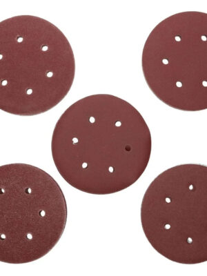 5/10/20/30/50pcs 6 Inch 6 Holes Sanding Discs 40, 80, 120, 180, 240 Mesh Flocking Sandpaper Orbital Sander Hook and Sand Paper