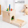 S7ec43db86c034c0099357be5468fb1172.jpg 4-in-1 Coin Ball Box Multi-function Stick Pull Radish Game Montessori Color Matching Building Block Kid Puzzle Box Toy