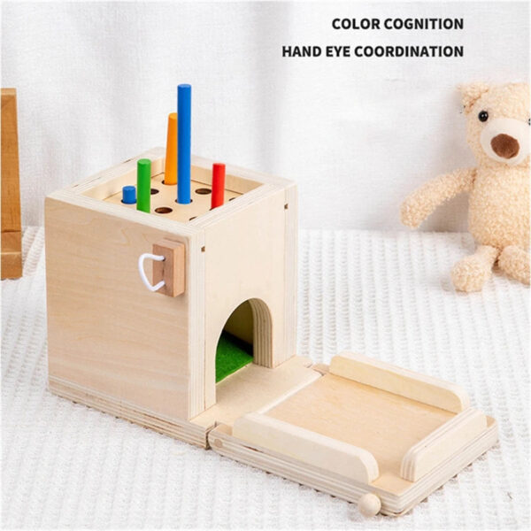 S7ec43db86c034c0099357be5468fb1172.jpg 4-in-1 Coin Ball Box Multi-function Stick Pull Radish Game Montessori Color Matching Building Block Kid Puzzle Box Toy