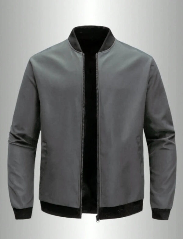 S7ed25821501e470d936d8418bd0dfd0az.jpg 2024 Spring and Autumn New Baseball Collar Short Loose Solid Color Jacket Men's Business Casual Thin Coat Trend