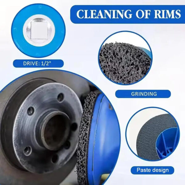 S7f42fe2c35f146568356ad06a743c654f.jpg Polishing Machine Set Wheel Hub Brake Disc Cleaning Polishing Pad Rust Removal Paint Polishing Car Sheet Metal Polishing
