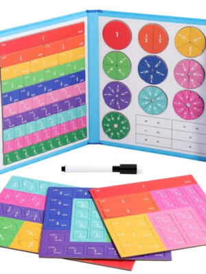 S7f9529b9cd2641d6883dca67312217029.jpg Magnetic Fraction Puzzles for Math Mastery Montessori Enlightenment with Fun Arithmetic Teaching Aid Cognitive Educational Toys