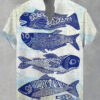 S7fda29bafbd0454a90273590a614cde9D.jpg 2025 elegant fish print men's new linen comfortable breathable fabric short sleeved shirt for fishing enthusiasts to wear