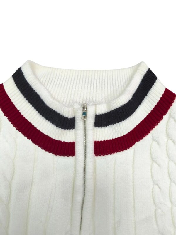 S80048644ab9b4dbdbc9f070950a8c008y.jpg Thickened version2025 Autumn and Winter Men's Quarter-Zip Sweater Pure Cotton Mock Neck Knit Long Sleeve Pullover Sweater 560G