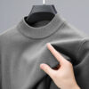S802a15d14bef4874a3e332e85c0b107aJ.jpg Half Turtleneck Knitwear Sweater New Autumn/Winter Mock Neck Sweatshirts Solid Color Pullovers Man Brand Casual Mens Clothing