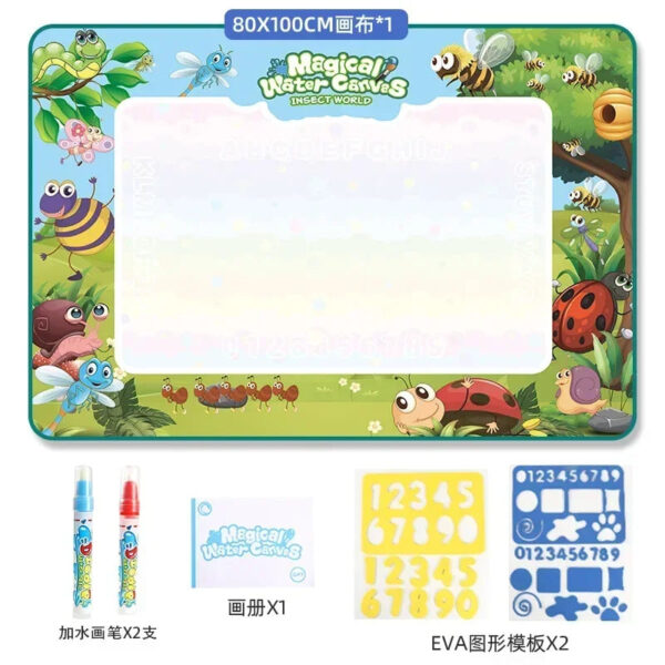 S80e4f81d49844a78872b58712c8c75795.jpg 100x80CM Magic Water Drawing Mat Coloring Doodle With Reusable Magic Pen Montessori Painting Board Montessori Educational Toys
