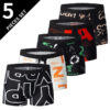 S825c3158c5814beb97555e8aa7dca16ez.jpg 4/5Pcs European and American Size MEN'S Printed Fashion Boyshort Comfortable MEN'S Waist plus Size Underwear Sexy Swimming Trunk