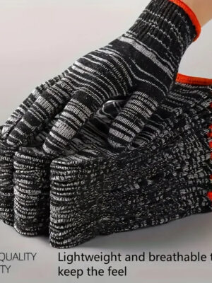 9 pairs of work gloves, tear and wear resistant, durable, breathable, stain resistant, suitable for hands, suitable for construc