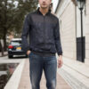 S82d68e24bc9b42b7aa1eb82f5dd449d95.jpg 2024 Spring and Autumn New Baseball Collar Short Loose Solid Color Jacket Men's Business Casual Thin Coat Trend