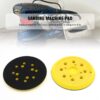 5 Inch 8 Holes 4 Nails Hook & Loop Sanding Pads 1 Pcs 125mm for Fits Air Sander Polishing and Sanding Wood Car Body and Metal