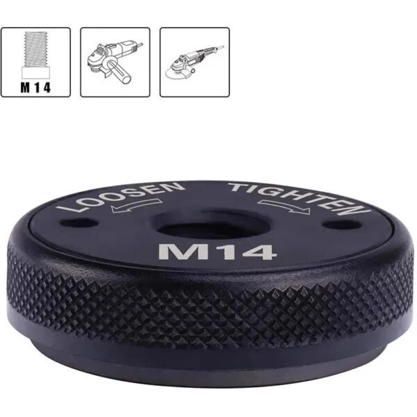 S8339d859a153442192a92c17fc2748d1s.jpg M14 Angle Grinder Flange Nut Quick Release Locking Nut Replacement Clamping Plate