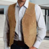 S837283f2df3f443684cd9af8e6cd605fK.jpg Brown Vest Men's Formal Business Suit Waistcoat Groomsmen For Wedding New Cowboy