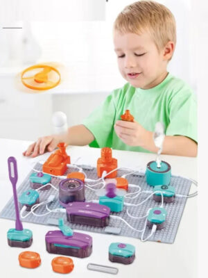 S845747d2a436467cace53e04d7ddffefG.jpg DIY Electronic Circuit Building Blocks - Kids Science Experiment Toy, Boost Children's Thinking Skills